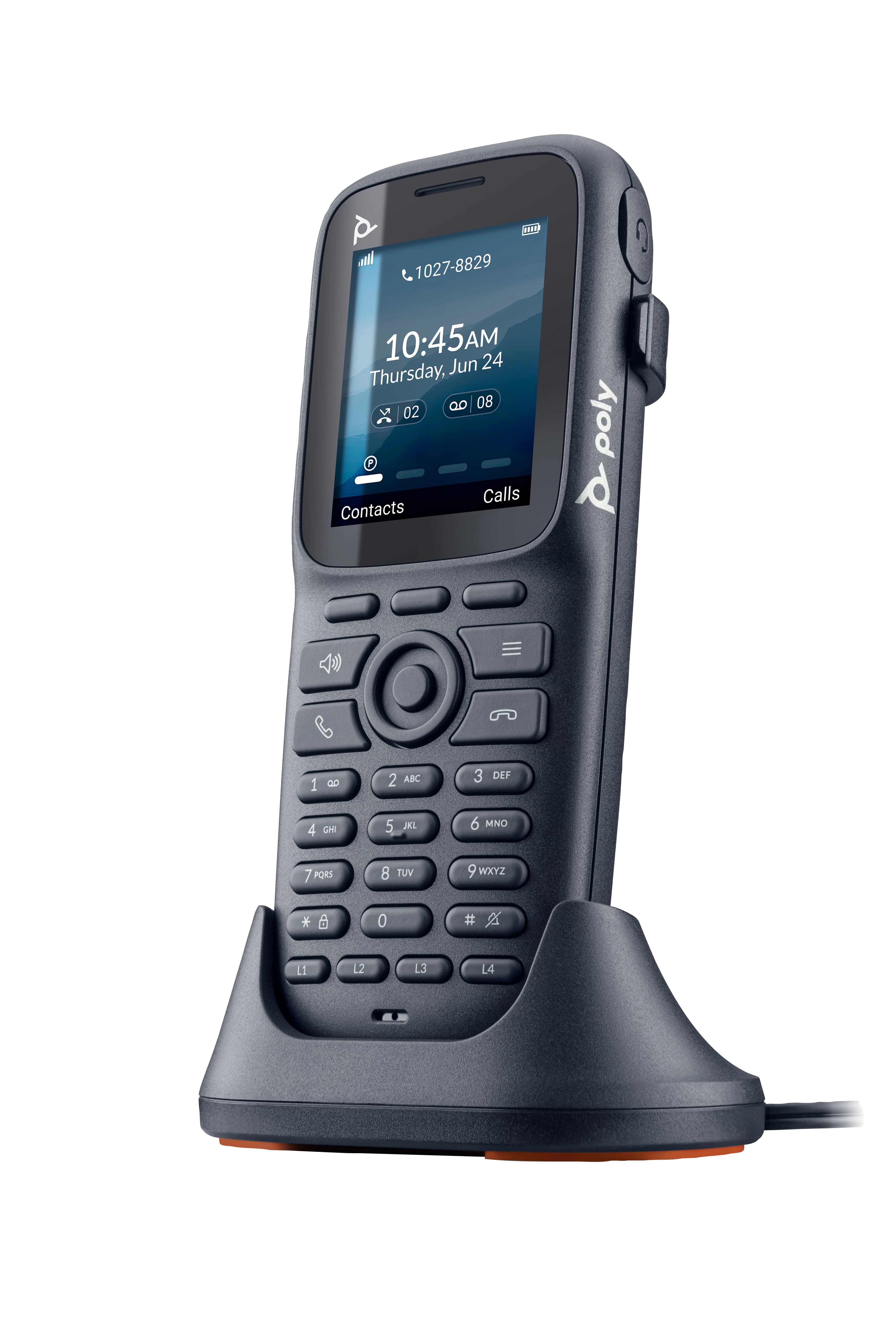 POLY ROVE 20 SINGLE CELL DECT 1880-1900 MHZ B1 BASE STATION AND 20 PHONE HANDSET KIT EMEA - INTL ENGLISH - EURO PLUG - REPLACES POLY SKU 2200-88080-101