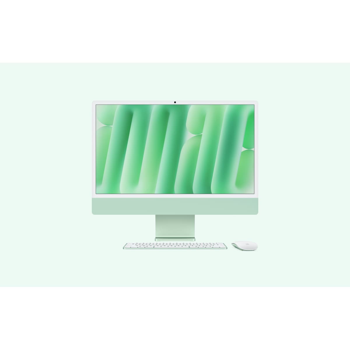 APPLE IMAC WITH 4.5K RETINA DISPLAY - TOUT-EN-UN M4 - RAM 24 GO - SSD 512 GO - APPLE M4 10-CORE - GIGABIT ETHERNET, IEEE 802.11AX (WI-FI 6E), BLUETOOTH 5.3 - MACOS SEQUOIA 15.0 - MONITEUR : LED 24" 4480 X 2520 (4.5K) - CLAVIER : FRANÇAIS - VERT