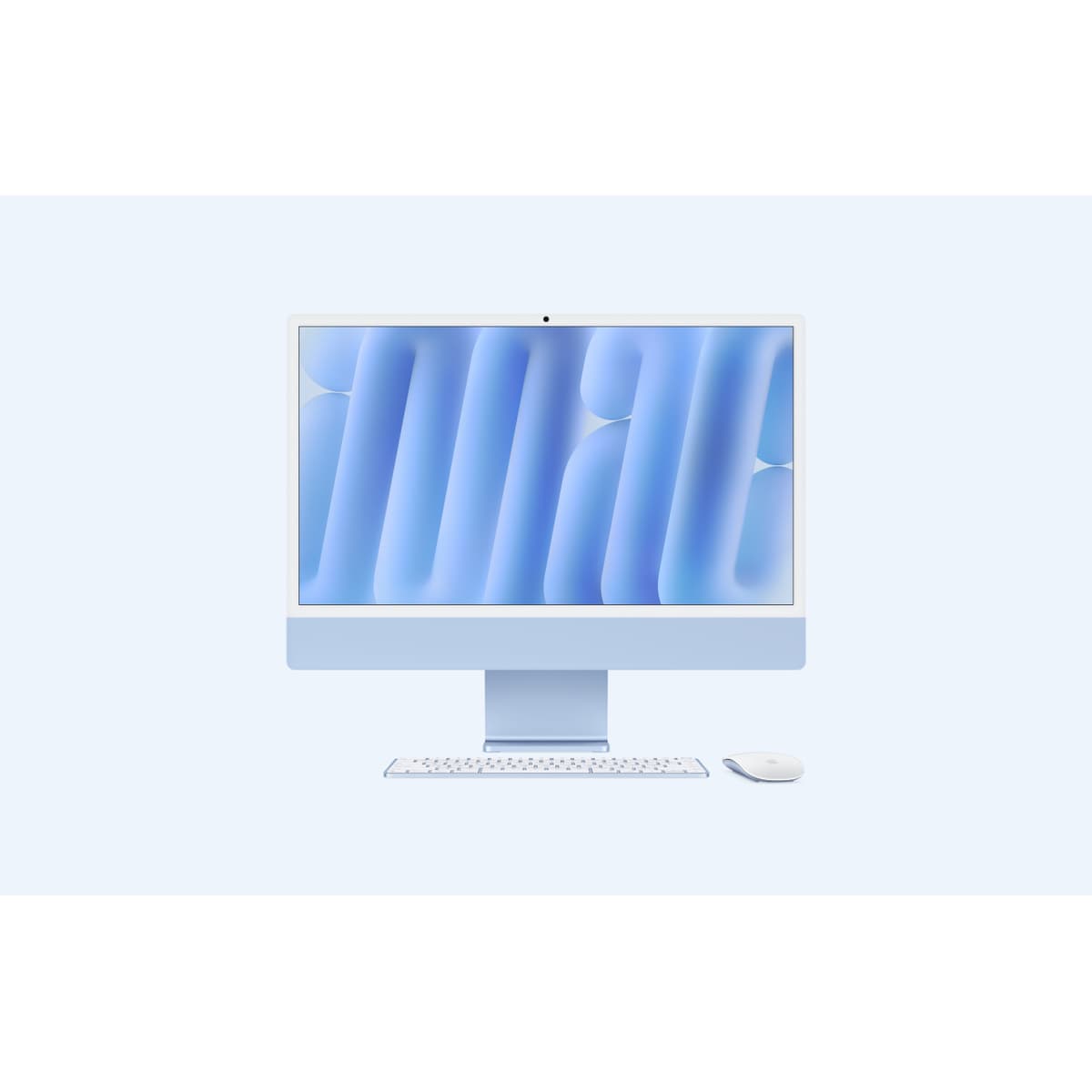 APPLE IMAC WITH 4.5K RETINA DISPLAY - TOUT-EN-UN M4 - RAM 24 GO - SSD 512 GO - APPLE M4 10-CORE - GIGABIT ETHERNET, IEEE 802.11AX (WI-FI 6E), BLUETOOTH 5.3 - MACOS SEQUOIA 15.0 - MONITEUR : LED 24" 4480 X 2520 (4.5K) - CLAVIER : FRANÇAIS - BLEU