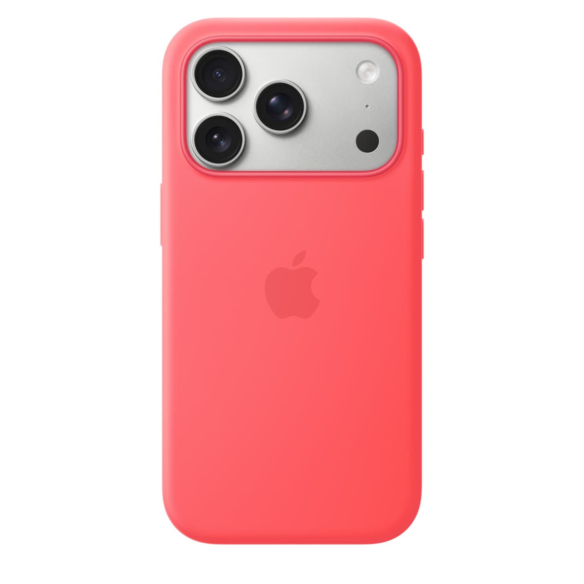APPLE - BACK COVER POUR TÉLÉPHONE PORTABLE - COMPATIBILITÉ AVEC MAGSAFE - SILICONE - GOYAVE ÉCLATANTE - POUR IPHONE 17 PRO