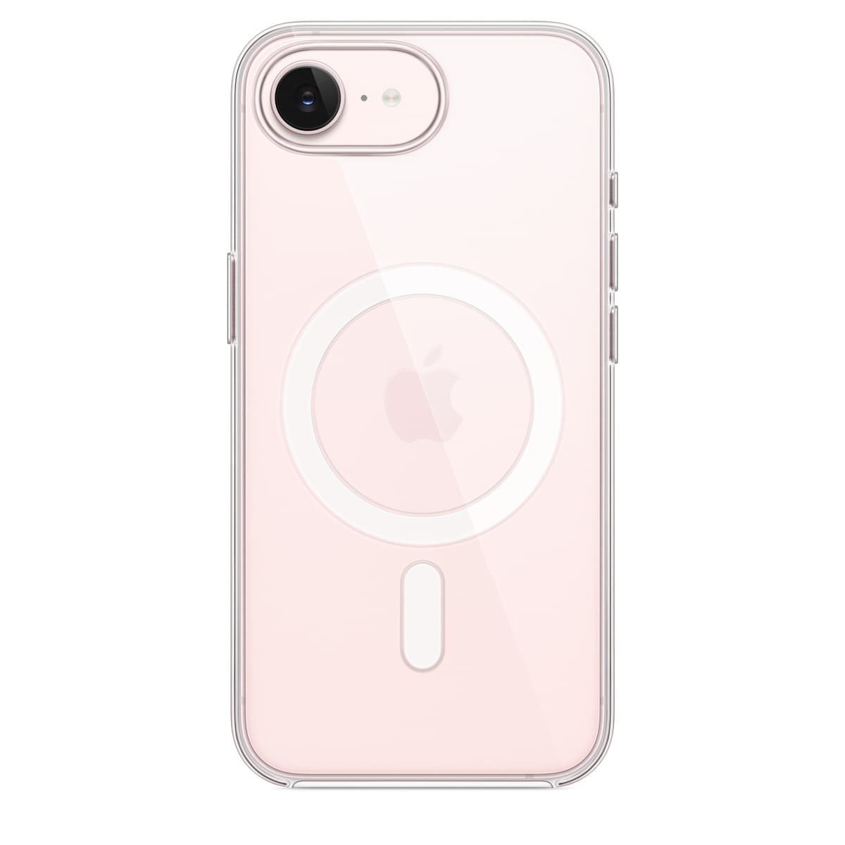 APPLE - BACK COVER POUR TÉLÉPHONE PORTABLE - COMPATIBILITÉ AVEC MAGSAFE - POLYCARBONATE - CLAIR - POUR IPHONE 17E