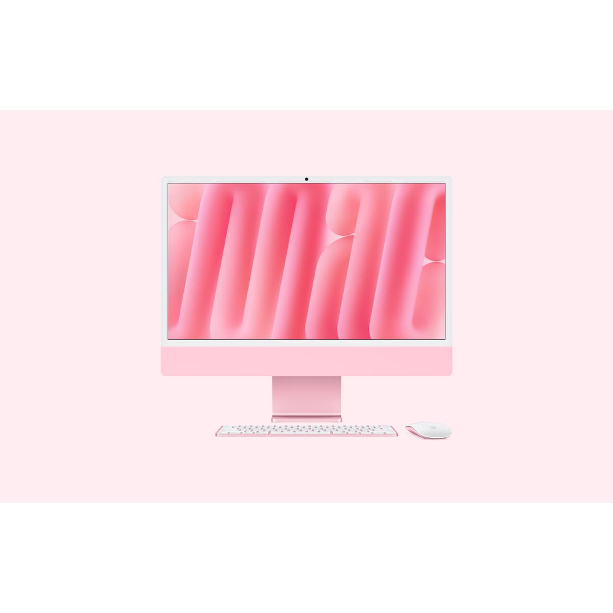APPLE IMAC WITH 4.5K RETINA DISPLAY - TOUT-EN-UN M4 - RAM 16 GO - SSD 256 GO - APPLE M4 8-CORE - IEEE 802.11AX (WI-FI 6E), BLUETOOTH 5.3 - MACOS SEQUOIA 15.0 - MONITEUR : LED 24" 4480 X 2520 (4.5K) - CLAVIER : FRANÇAIS - ROSE