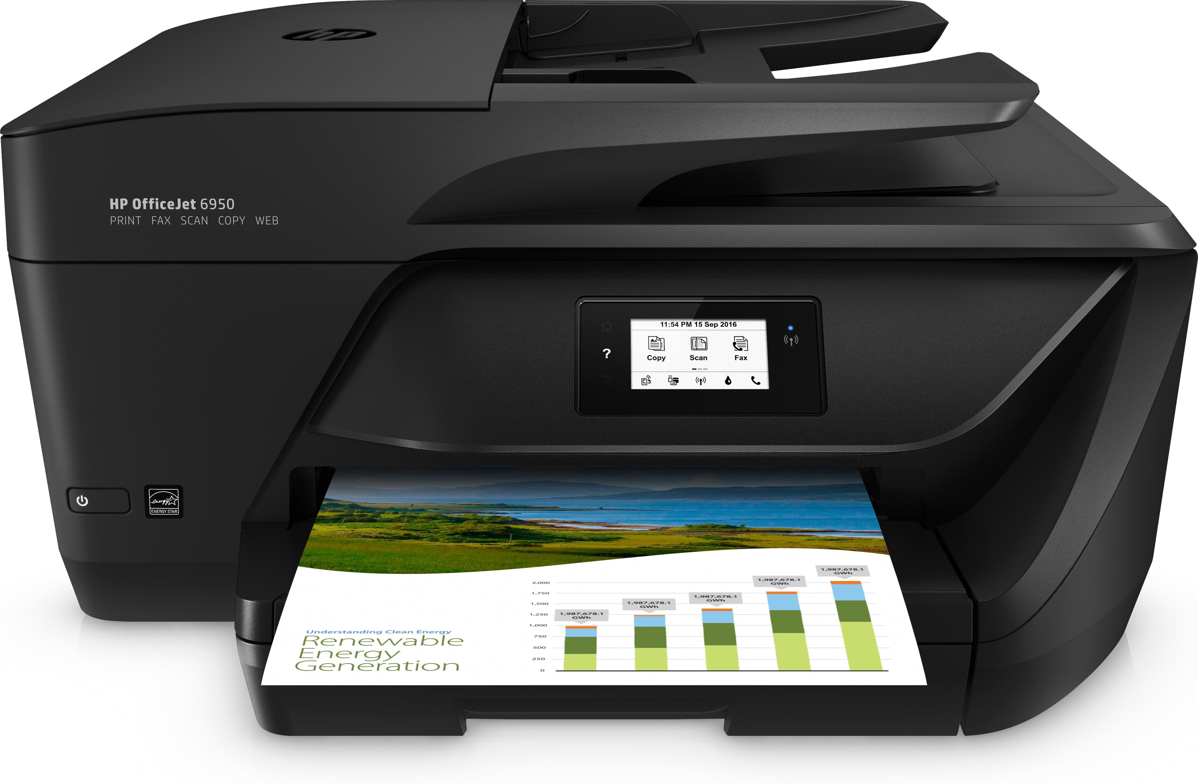 HP OFFICEJET 6950 ALL-IN-ONE - IMPRIMANTE MULTIFONCTIONS - COULEUR - JET D'ENCRE - LEGAL (216 X 356 MM)/A4 (210 X 297 MM) (ORIGINAL) - A4/LEGAL (SUPPORT) - JUSQU'À 11 PPM (COPIE) - JUSQU'À 16 PPM (IMPRESSION) - 225 FEUILLES - 33.6 KBITS/S - USB 2.0, WI-FI