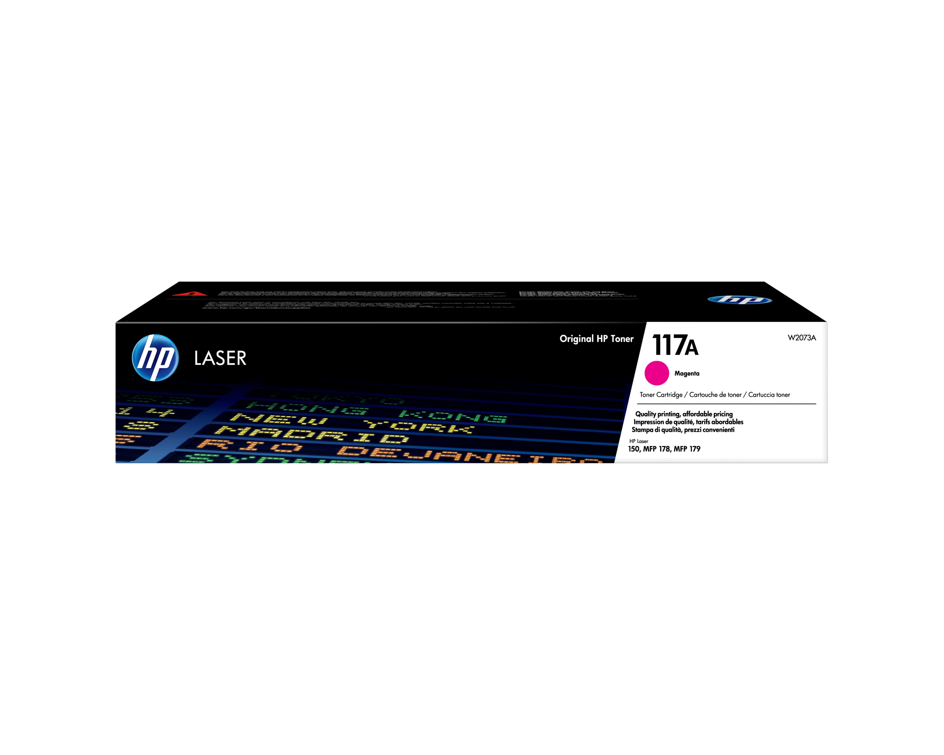 HP 117A - MAGENTA - ORIGINAL - CARTOUCHE DE TONER (W2073A) - POUR COLOR LASER 150A, 150NW, MFP 178NW, MFP 178NWG, MFP 179FNW, MFP 179FWG