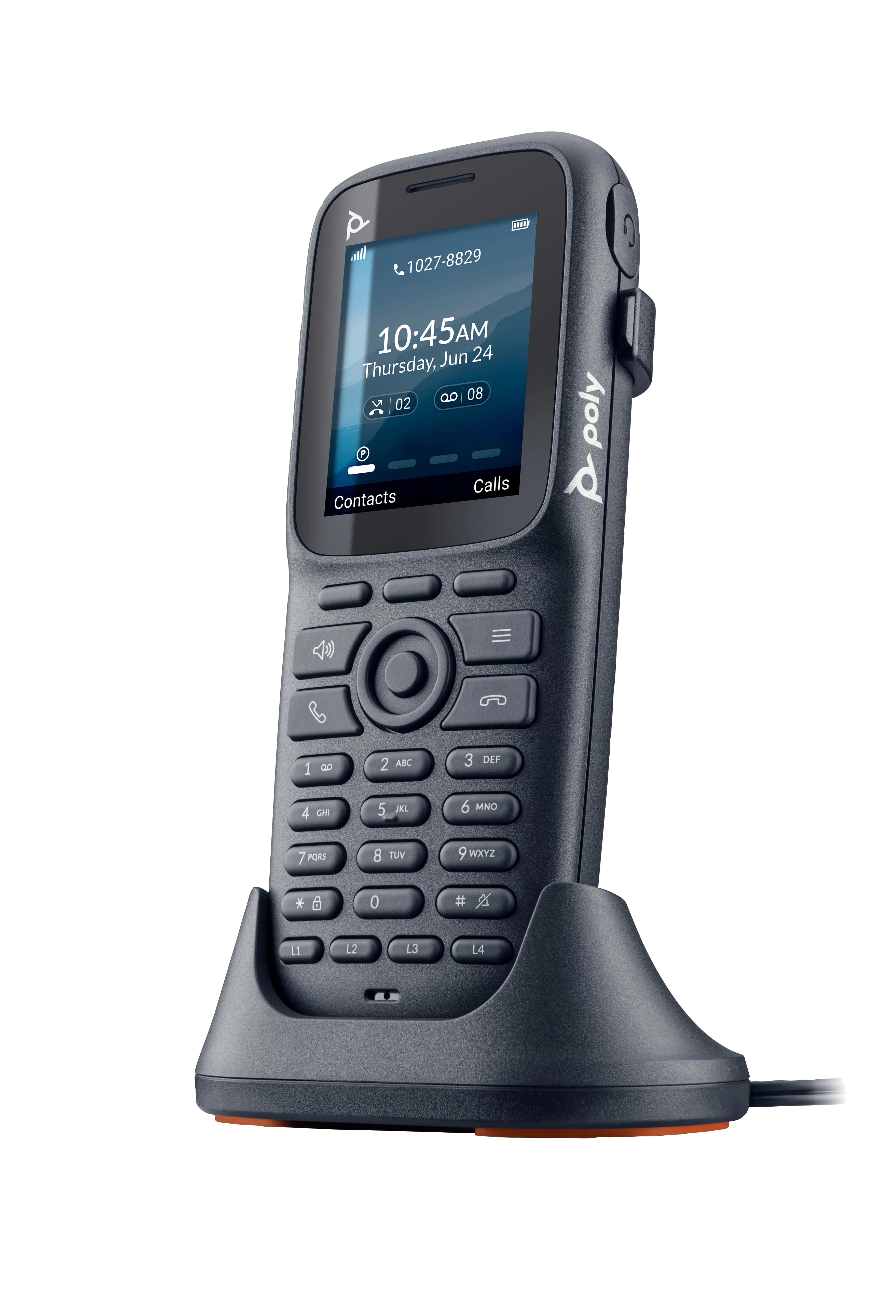 POLY ROVE 20 SINGLE CELL DECT 1880-1900 MHZ B1 BASE STATION AND 20 PHONE HANDSET KIT EMEA - INTL ENGLISH - EURO PLUG - REPLACES POLY SKU 2200-88080-101