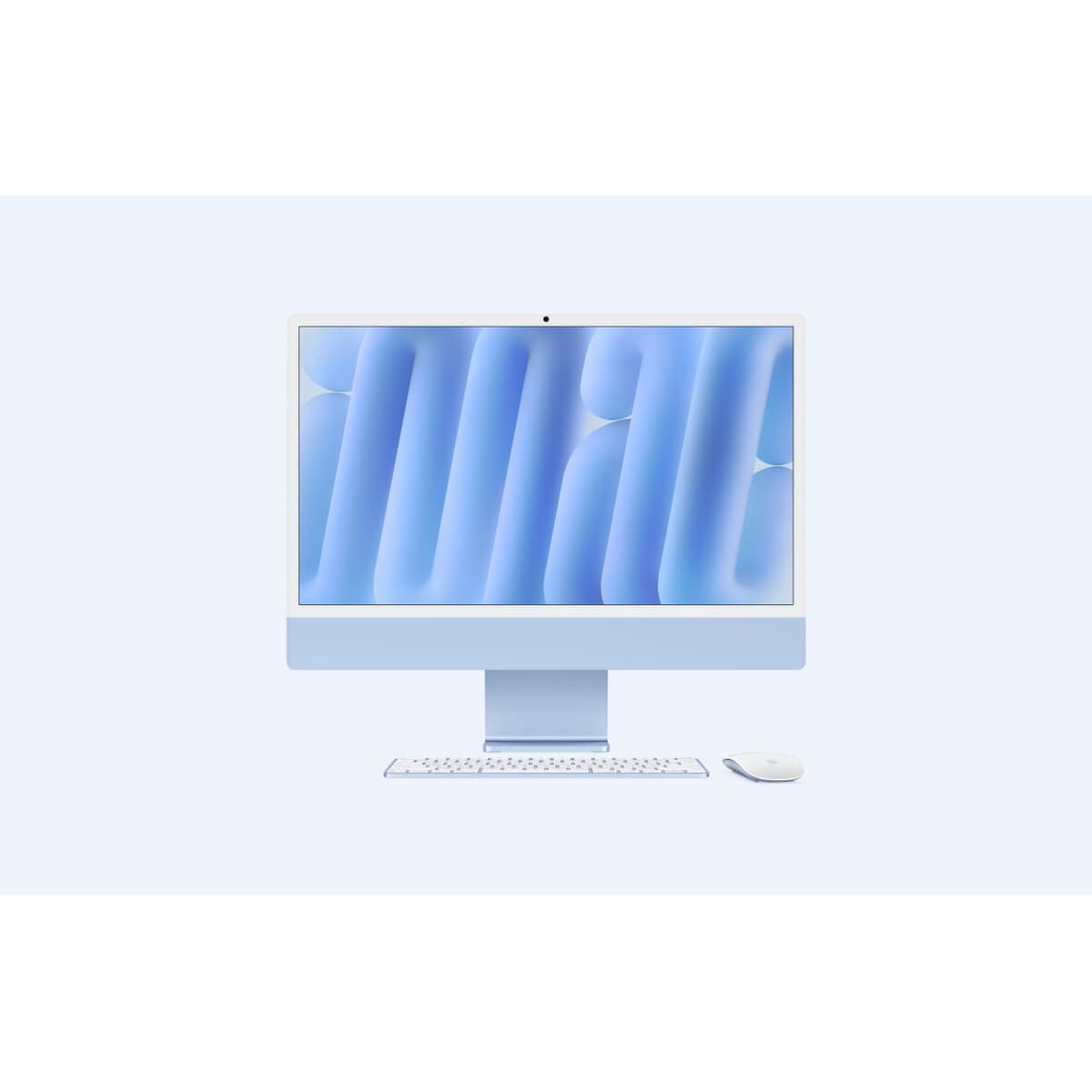 APPLE IMAC WITH 4.5K RETINA DISPLAY - TOUT-EN-UN M4 - RAM 16 GO - SSD 512 GO - APPLE M4 10-CORE - GIGABIT ETHERNET, IEEE 802.11AX (WI-FI 6E), BLUETOOTH 5.3 - MACOS SEQUOIA 15.0 - MONITEUR : LED 24" 4480 X 2520 (4.5K) - CLAVIER : FRANÇAIS - BLEU