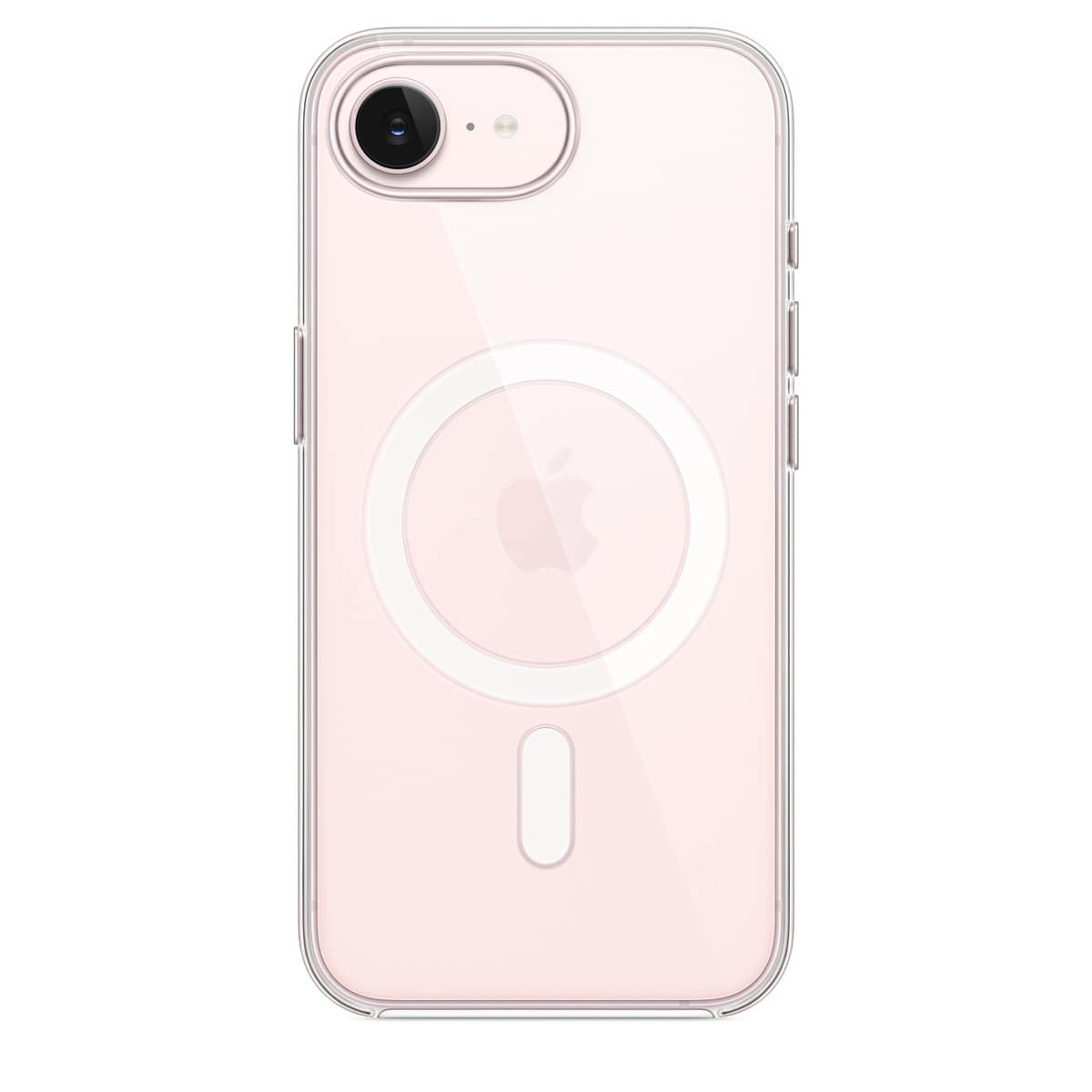 APPLE - BACK COVER POUR TÉLÉPHONE PORTABLE - COMPATIBILITÉ AVEC MAGSAFE - POLYCARBONATE - CLAIR - POUR IPHONE 17E