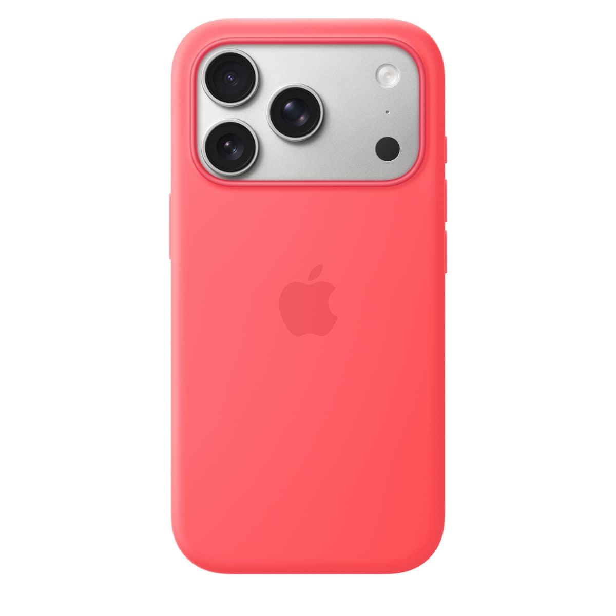 APPLE - BACK COVER POUR TÉLÉPHONE PORTABLE - COMPATIBILITÉ AVEC MAGSAFE - SILICONE - GOYAVE ÉCLATANTE - POUR IPHONE 17 PRO